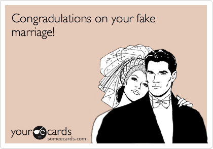 fake marriage